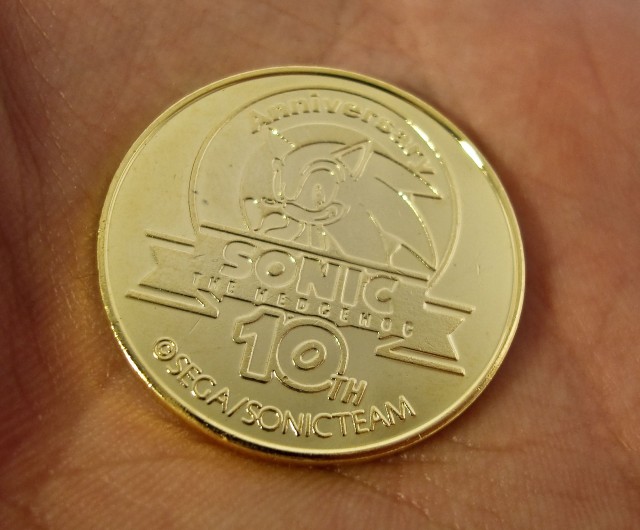Sonic 10th anniversary coin